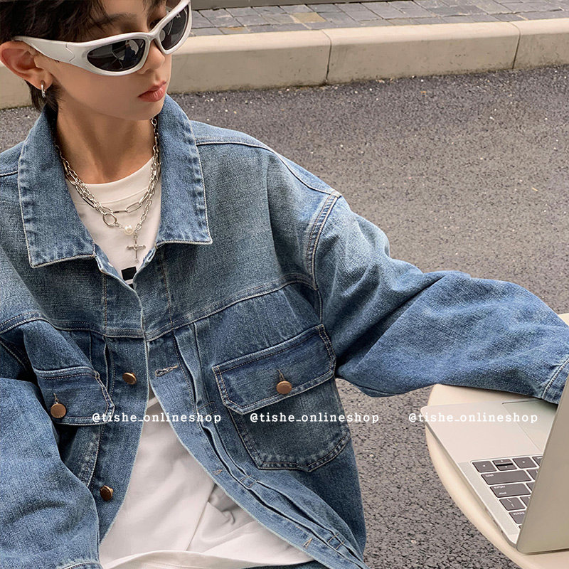 男童牛仔外套2025春秋新款中大童男装秋款夹克上衣青少年秋装潮牌,淘宝优惠券,粉丝福利购,淘宝优惠卷