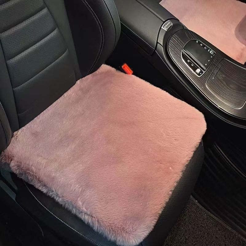 女朋友专用毛绒地垫加厚汽车副驾驶脚垫女生送给女朋友的礼物实用 - 图2