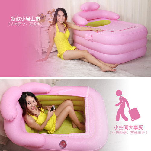 桑拿浴箱家庭用汗蒸房充气可折叠浴缸泡澡熏蒸两用全身排毒蒸汽机 - 图0