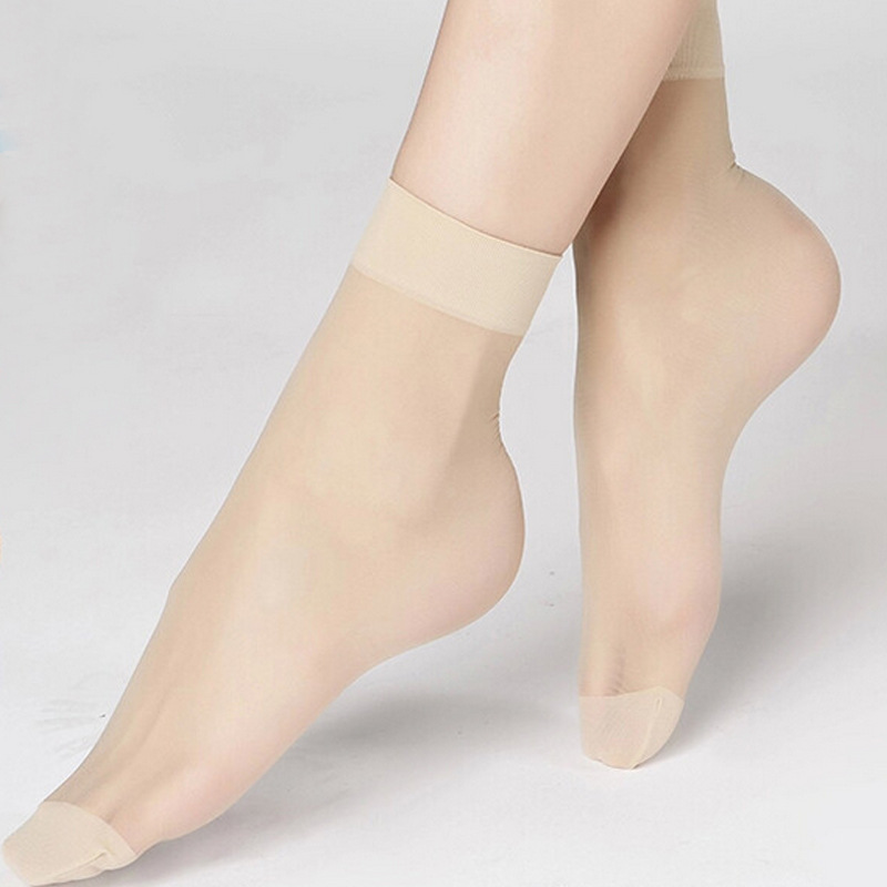 100双 短丝袜女夏薄透明浅口玻璃丝短袜薄款水晶袜可当一次性袜子