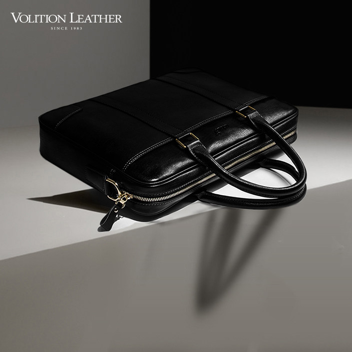 volition真皮男士休闲公文包斜挎包 volition男士包袋