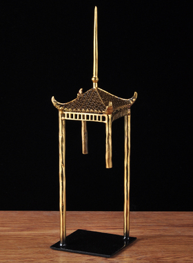 全铜兰亭摆件风水工艺客厅