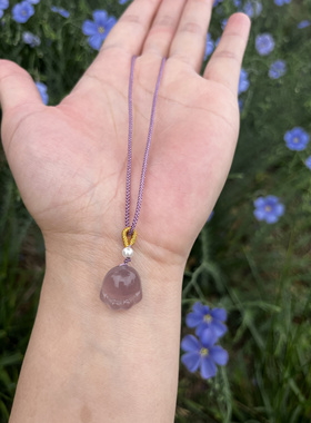 天然玉髓猫爪吊坠帝王紫玉髓猫爪挂件玉坠女士可爱精致百搭女礼物