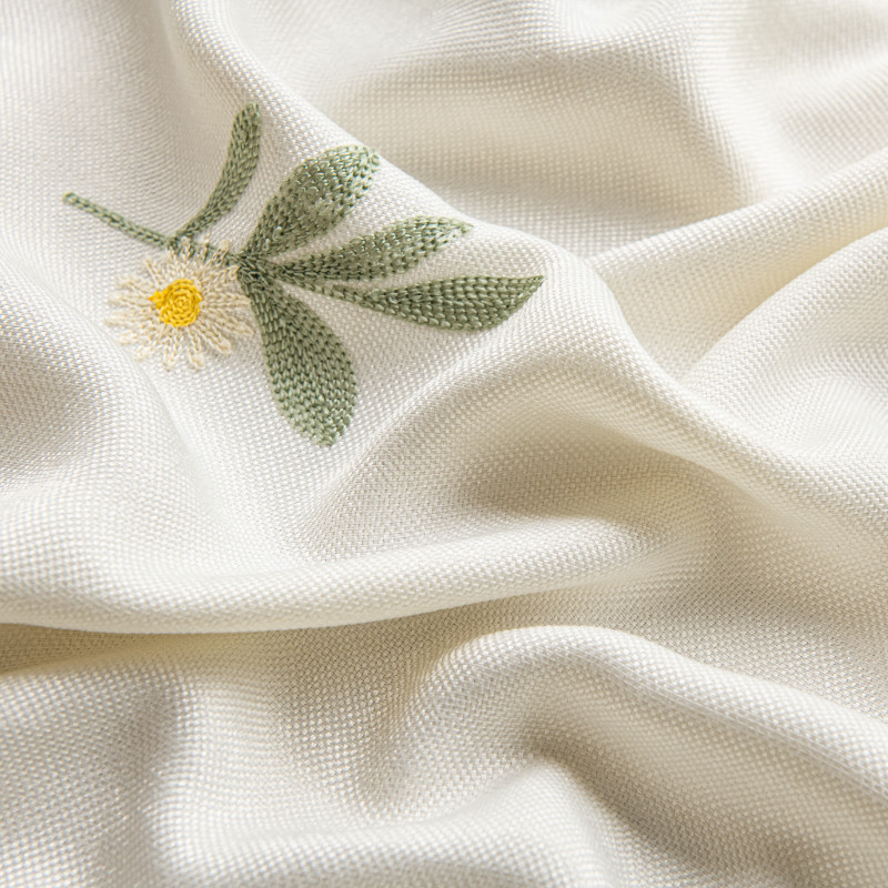 儿童房半遮光绣花窗帘现代简约卧室客厅遮阳轻奢隔断帘少女风阳台,淘宝优惠券,粉丝福利购,淘宝优惠卷