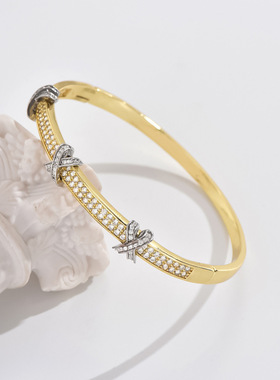 跨境欧美新款铜镶钻小众