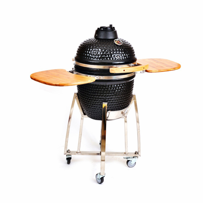 阿普莱斯KAMADO 18英寸陶瓷烧烤炉家庭式后花园BBQ聚会焖熏炉烤肉 - 图3