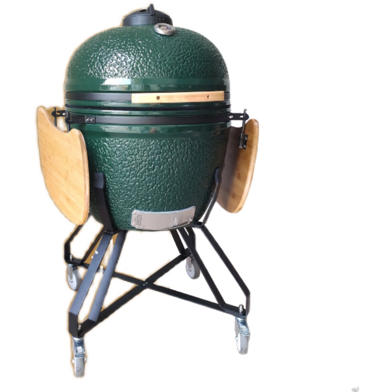 kamado grill大绿蛋陶瓷烧烤炉 美式烧烤炉 大型烧烤炉商用27英寸 - 图2