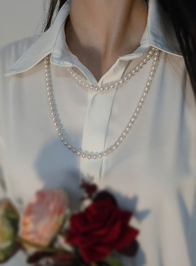 天然巴洛克珍珠毛衣链长款百搭