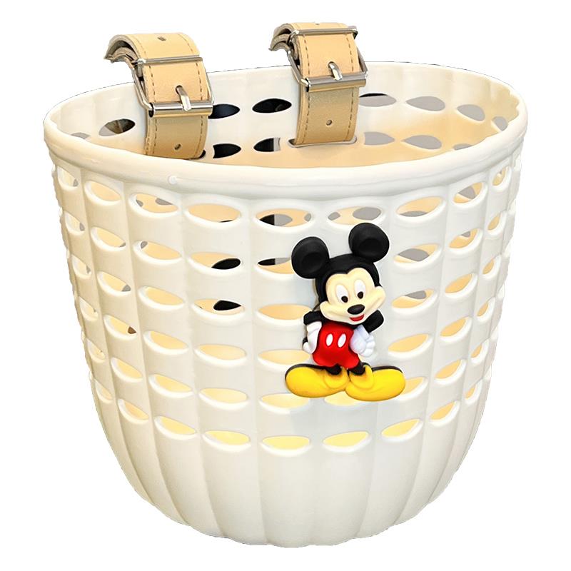 儿童自行车前车筐篮子可爱卡通高颜值滑板车小孩子单车挂篮前置款 - 图3