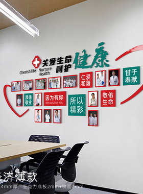 办公室装饰公司医院科团队风采照片墙企业文化进门形象荣誉展示板