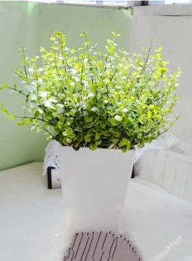 绿色植物尤加利塑料绢花