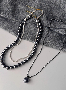 欧洲倪妮同款大溪地黑色