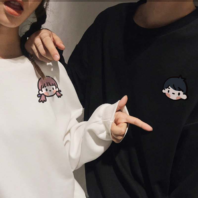 很仙的情侣装两件秋装新款套装卫衣 低调的依恋卫衣/绒衫