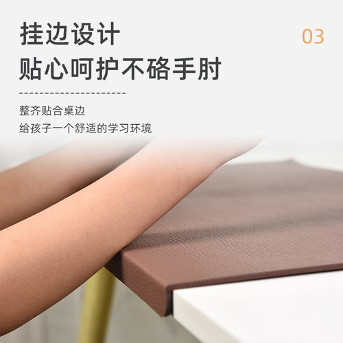 定制超大号书写字台桌垫加厚电脑防水耐磨脏商务办公扣挂边鼠标垫 - 图2