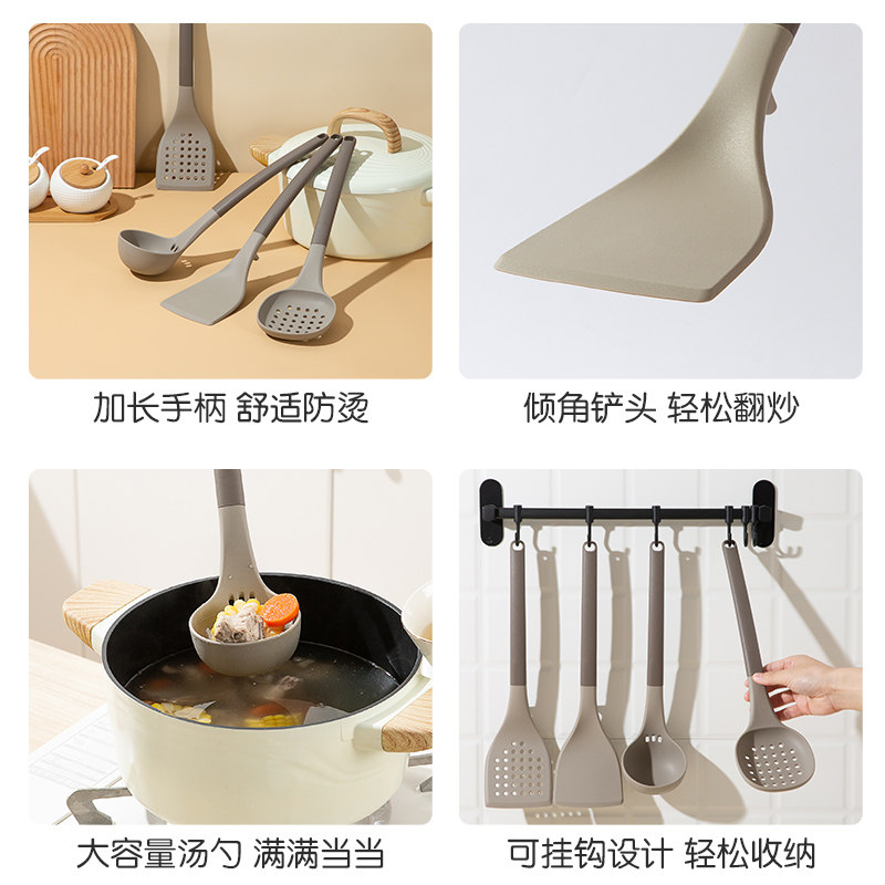 双枪硅胶铲家用炒菜耐高温食品级 suncha双枪千束锅铲