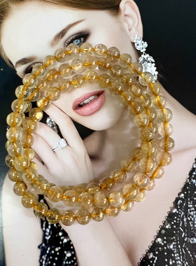 天然聚财水晶手链简约干净增气场