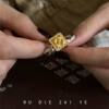 Kuning vintage middle-aged cloth Qifeng four-leaf ring light luxury high-end pull adjustable autumn and winter ring