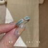 Sea Salt Blue Wave ~ Parai diamond ring niche design light luxury high-end open ring