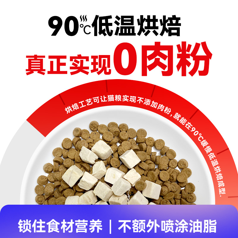 好主人低温烘焙猫粮冻干双拼无谷全价全阶段幼猫成猫粮1.5kg*4-图0