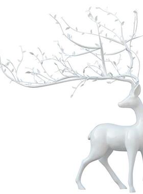 不锈钢镂空梅花鹿雕塑草坪园林酒店售楼部艺术装饰户外镂空鹿摆件