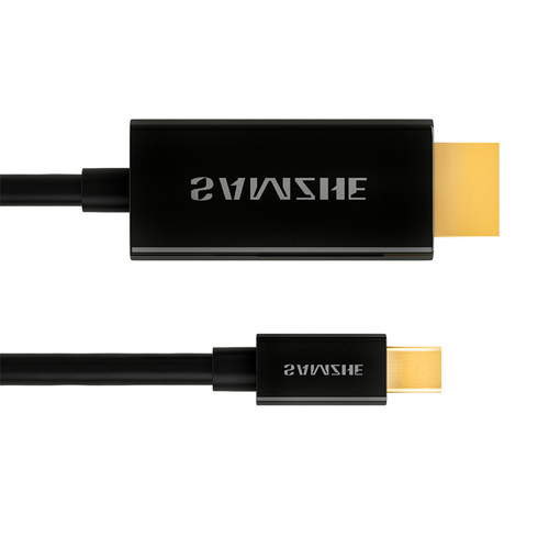 山泽(SAMZHE)Mini DP转HDMI转换器线 雷电接口高清视频线 适用Mac Surface笔记本电脑黑色1.5米 15MDP - 图3