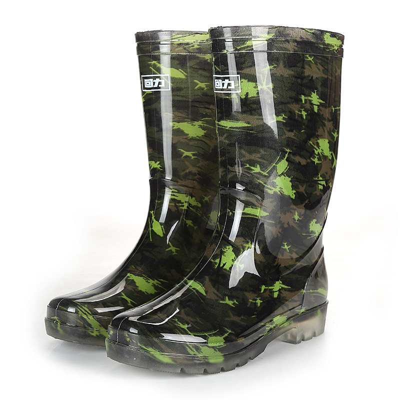 回力防水鞋男雨鞋中筒迷彩雨靴防滑四季胶鞋高筒水靴钓鱼套鞋,淘宝优惠券,粉丝福利购,淘宝优惠卷