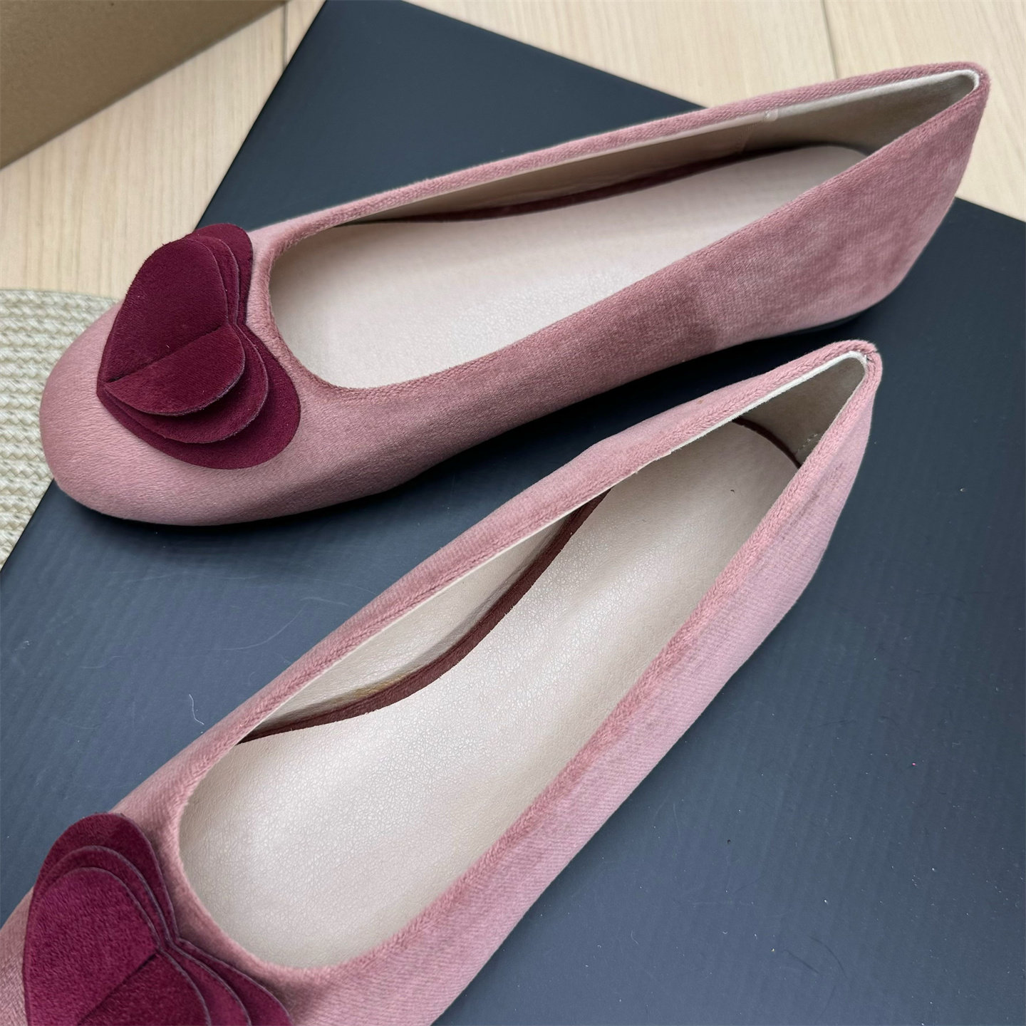 2026春新款甜美爱心圆头芭蕾舞鞋女平底浅口玛丽珍鞋软底百搭单鞋,淘宝优惠券,粉丝福利购,淘宝优惠卷