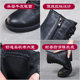 Women's genuine leather ankle boots Martin spring and autumn full soft sole