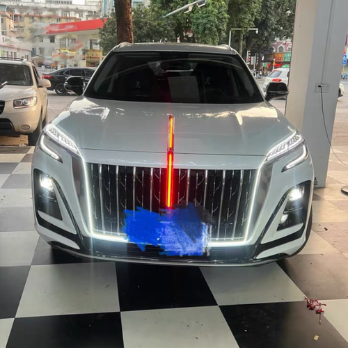 适用于全新红旗HS3中网流光灯改装车门灯流水灯发光标机盖旗标灯 - 图0