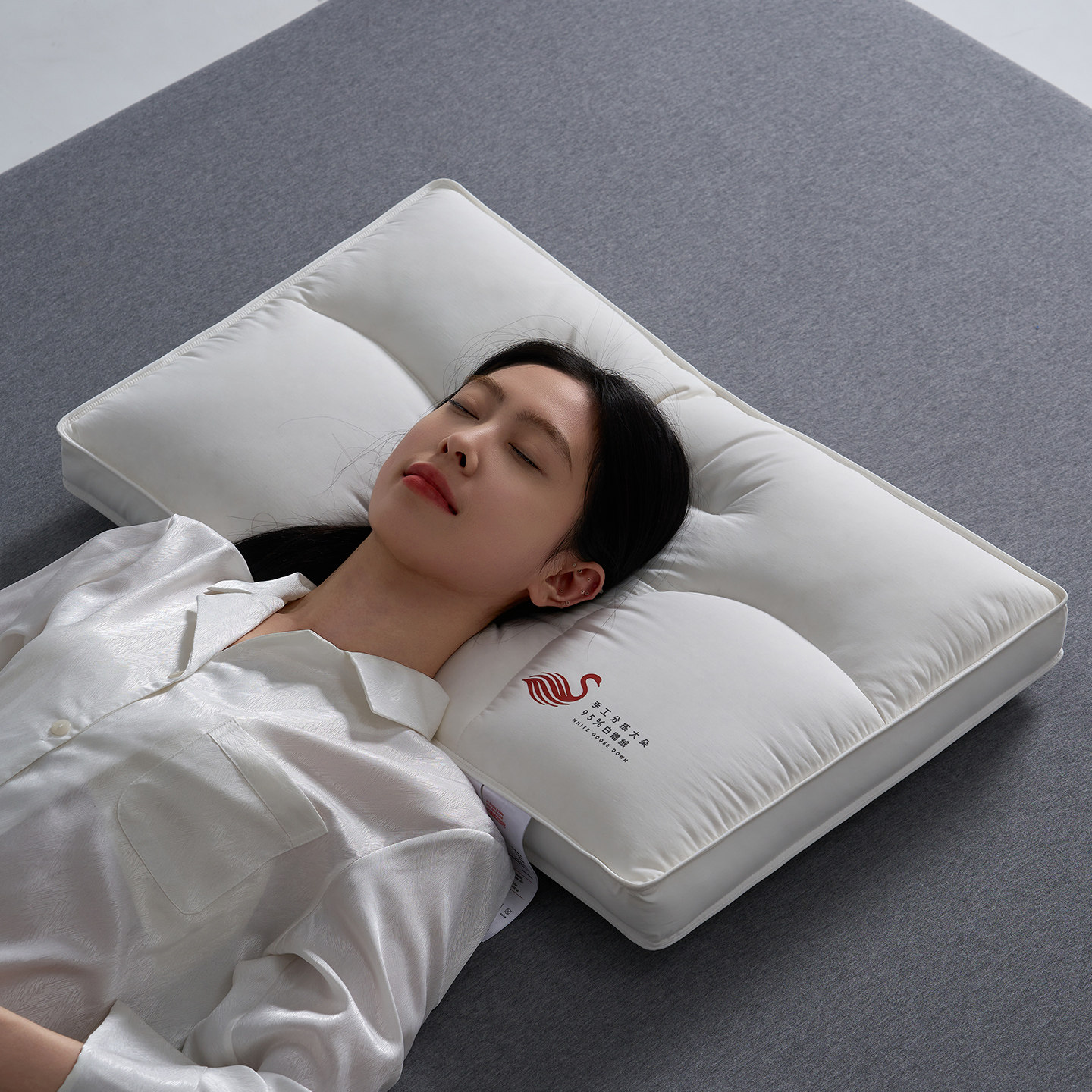 星级酒店95白鹅绒定型护颈枕高端学生宿舍成人家用彭松软枕头枕芯,淘宝优惠券,粉丝福利购,淘宝优惠卷