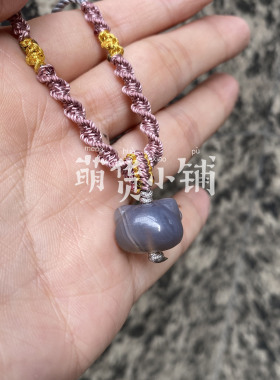 萌货小铺原创diy灰色阿拉善玛瑙