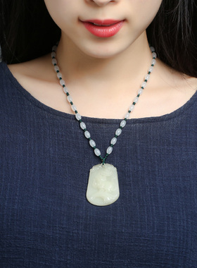 十二生肖项链本命年属牛玉石吊坠