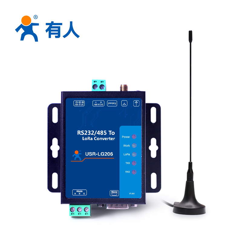 lora dtu数传终端电台6000米无线模块边缘采集232/485有人LG206-L - 图3