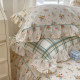 Korean princess style ins three-piece single bed skirt