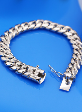 欧美纯银日韩风男友礼物粗手链