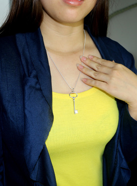 张云雷同款项链钥匙吊坠日韩简约