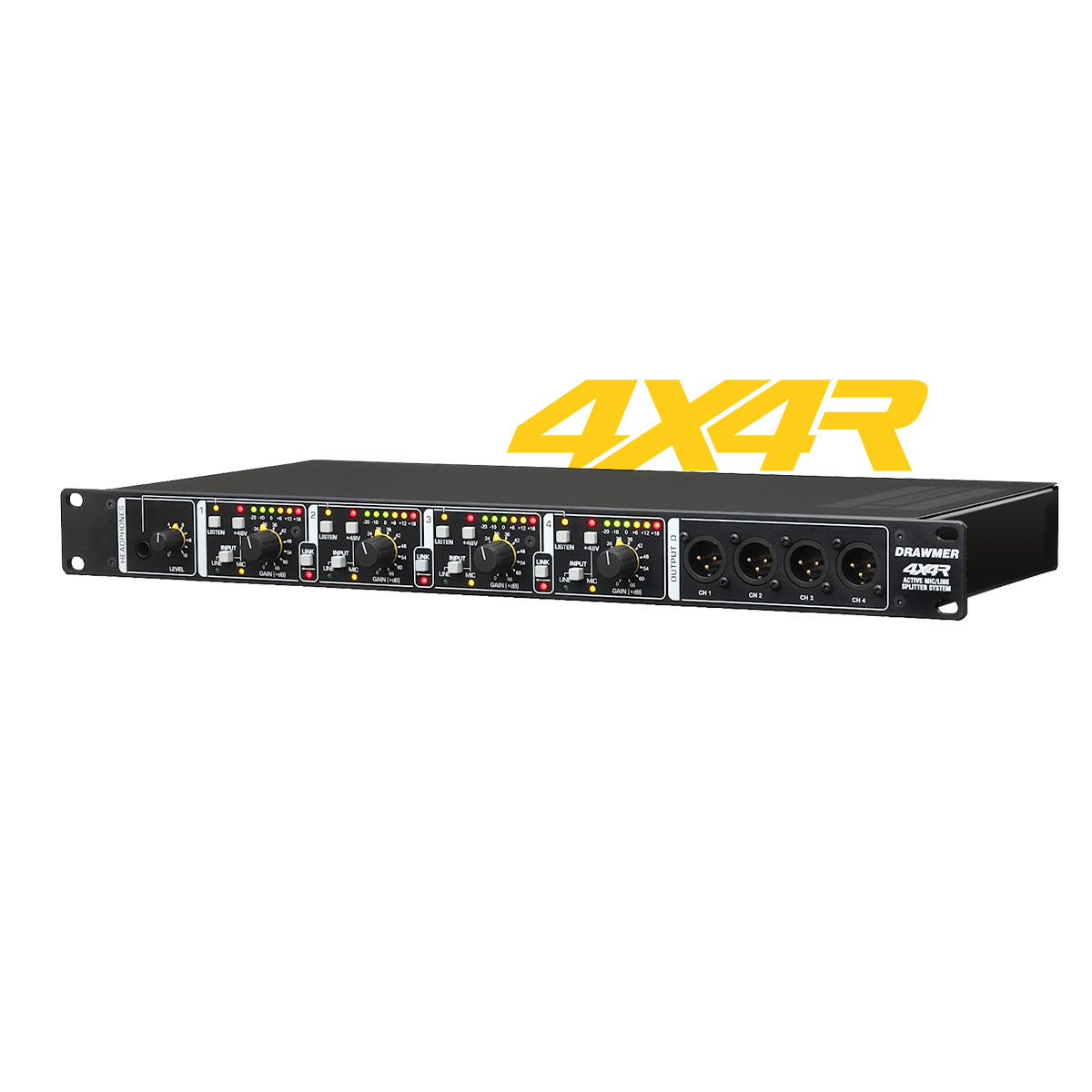 Drawmer 4X4R 四进十六出 话筒/信号分配器 监听控制器 - 图0