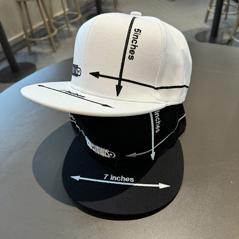 韩版嘻哈平沿帽子男女春夏青少年百搭板帽时尚字母箭头刺绣棒球帽,淘宝优惠券,粉丝福利购,淘宝优惠卷