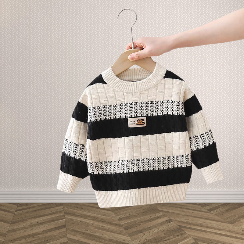 男童毛衣新款儿童洋气针织衫2024冬季加厚中小童韩版保暖打底衣服,淘宝优惠券,粉丝福利购,淘宝优惠卷