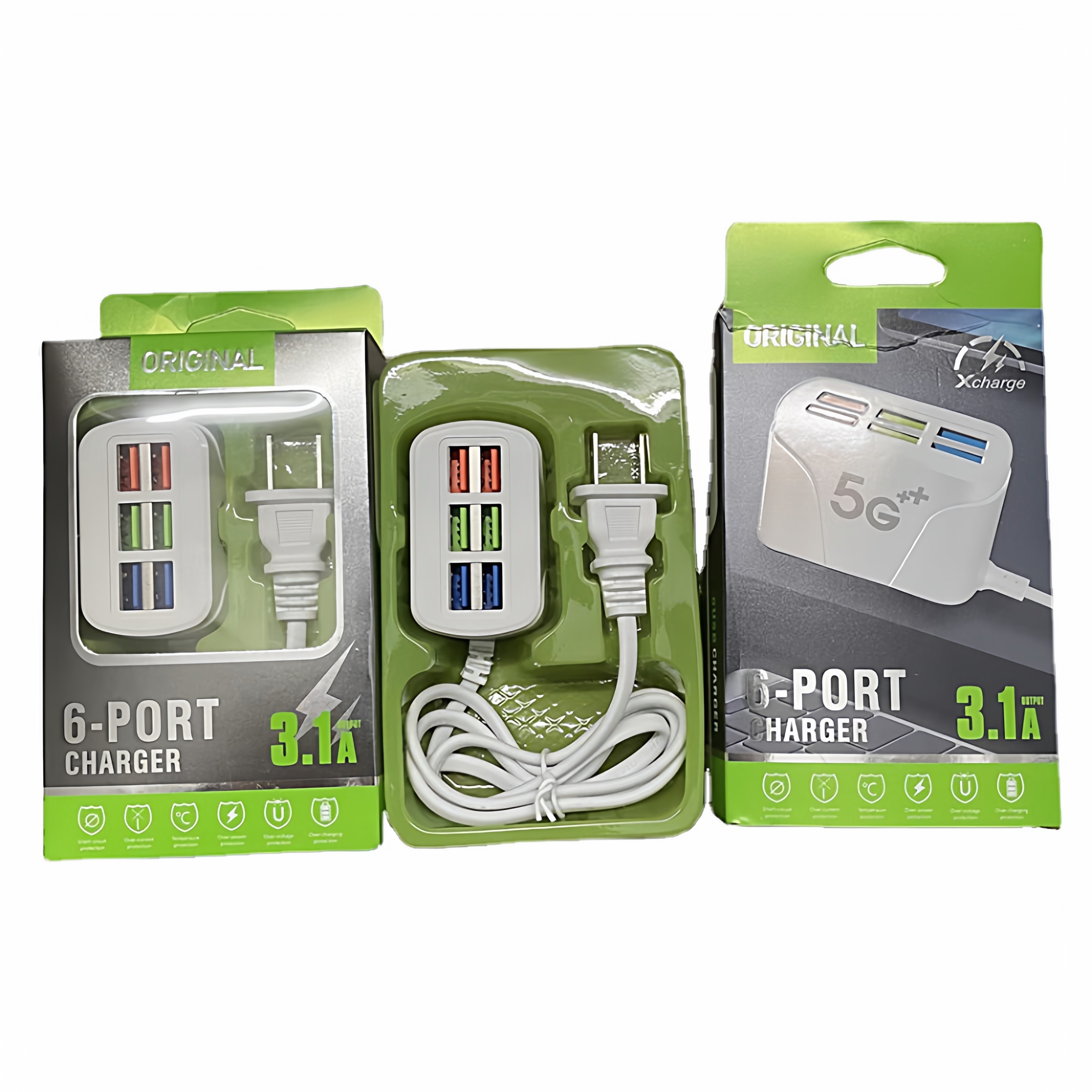 多口USB智能充电器6口充电头适用于苹果安卓各种usb充电设备,淘宝优惠券,粉丝福利购,淘宝优惠卷