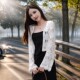 ເສື້ອລູກໄມ້ hollow-sleeved ບາງ cardigan ສໍາລັບແມ່ຍິງ 2024 ພາກຮຽນ spring ດູໃບໄມ້ລົ່ນ summer ກັບ suspender skirt ປ້ອງກັນແສງແດດ shawl ແລະ blouse ຂະຫນາດນ້ອຍ