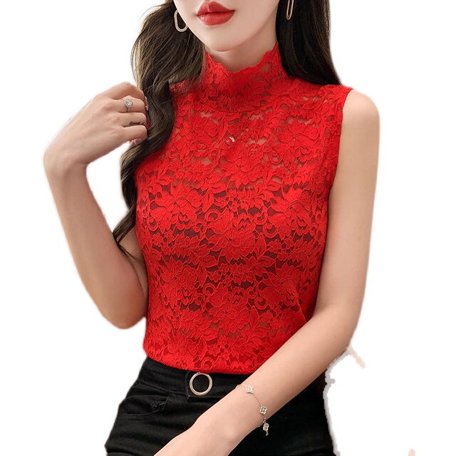 ອື່ນໆ ຄໍ lace ladies ຂາ vest ຄໍ ປອມ