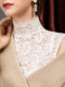 ເສື້ອຢືດ lace ດູໃບໄມ້ລົ່ນແລະລະດູຫນາວທີ່ມີຄໍປອມໃຫມ່