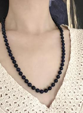 方钠石项链青金石古董首饰中古