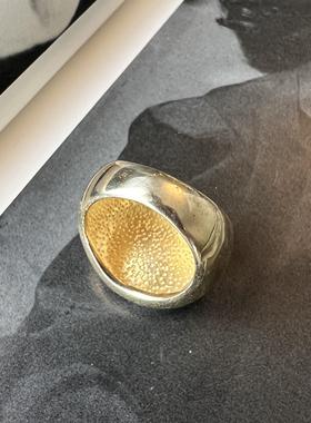 虎眼石戒指木变石古董首饰