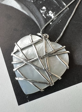 925纯银珍珠母贝吊坠古董吊坠