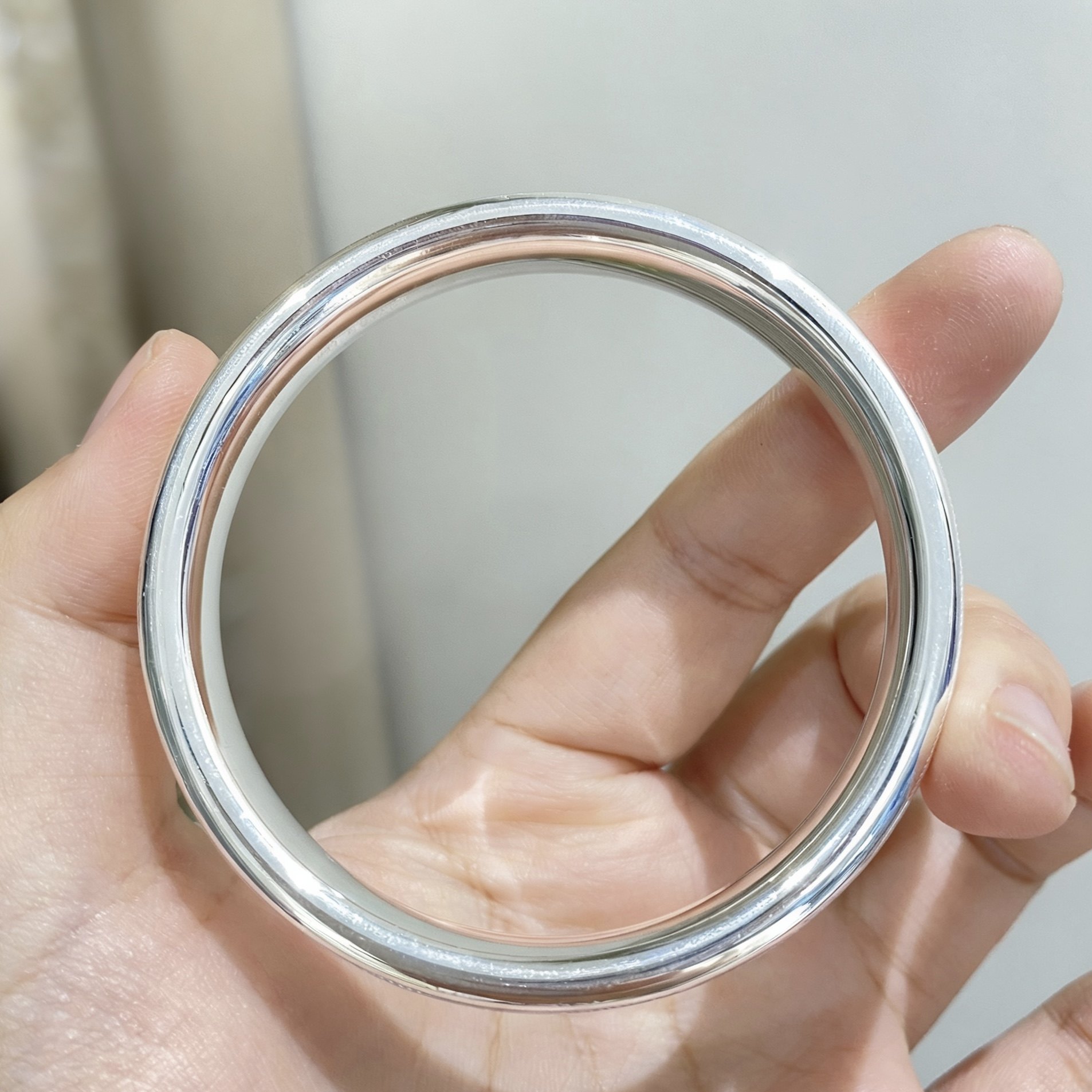 999纯银猫眼手镯女厚壁中空闭口镯子足银手环送女友妈妈礼物,淘宝优惠券,粉丝福利购,淘宝优惠卷