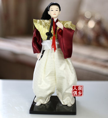 30cm日本武士人偶娃娃男摆件工艺品日式料理装饰人偶摆设多款 虎窝淘