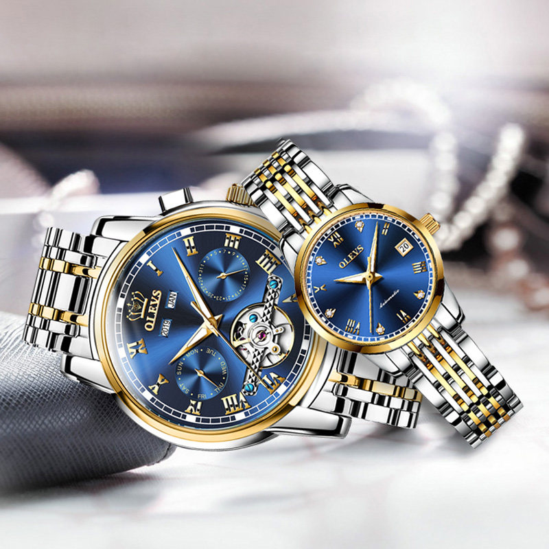 2020新款瑞士正品名牌情侣机械表 迪度国产腕表