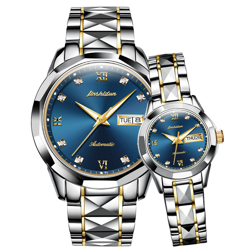 瑞士正品情侣款男女一对价机械表 迪度国产腕表